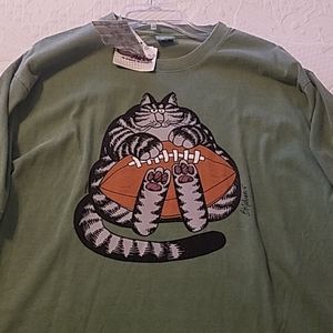 Kleban cat football t-shirt